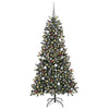 Kunstig juletre grønn 114 x 114 x 210 cm PVC og plast og stål