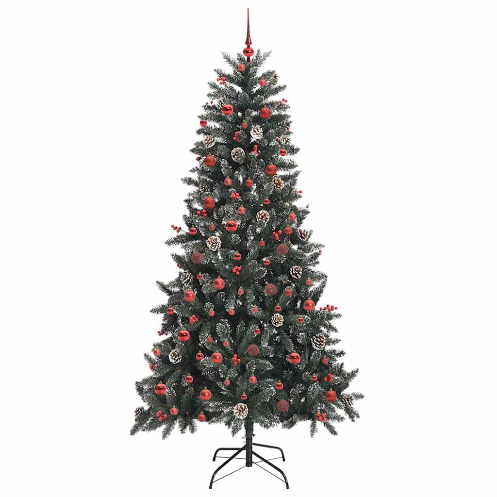 Kunstig juletre grønn 114 x 114 x 210 cm PVC og plast og stål