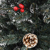 Kunstig juletre grønn 114 x 114 x 210 cm PVC og plast og stål