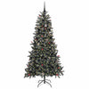 Kunstig juletre grønn 114 x 114 x 210 cm PVC og plast og stål