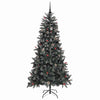 Kunstig juletre grønn 114 x 114 x 210 cm PVC og plast og stål