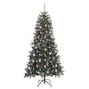 Kunstig juletre grønn 114 x 114 x 210 cm PVC og plast og stål