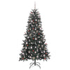 Kunstig juletre grønn 114 x 114 x 210 cm PVC og plast og stål