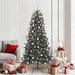 Kunstig juletre med 300 LED grønn 210 cm PVC og plast og stål