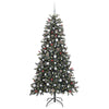 Kunstig juletre grønn 114 x 114 x 210 cm PVC og plast og stål