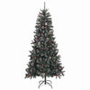 Kunstig juletre grønn 114 x 114 x 210 cm PVC og plast og stål