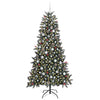 Kunstig juletre grønn 114 x 114 x 210 cm PVC og plast og stål