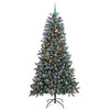 Kunstig juletre grønn 114 x 114 x 210 cm PVC og plast og stål