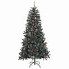 Kunstig juletre grønn 114 x 114 x 210 cm PVC og plast og stål
