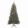 Kunstig juletre grønn 114 x 114 x 210 cm PVC og plast og stål