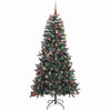 Kunstig juletre grønn 114 x 114 x 210 cm PVC og plast og stål