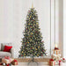 Kunstig juletre med 300 LED grønn 240 cm PVC og plast og stål