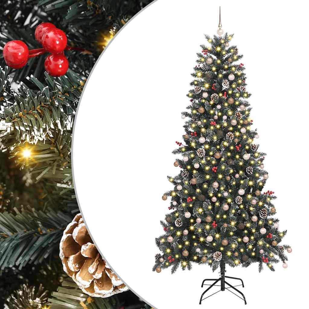 Kunstig juletre med 300 LED grønn 129,5 x 129,5 x 240 cm