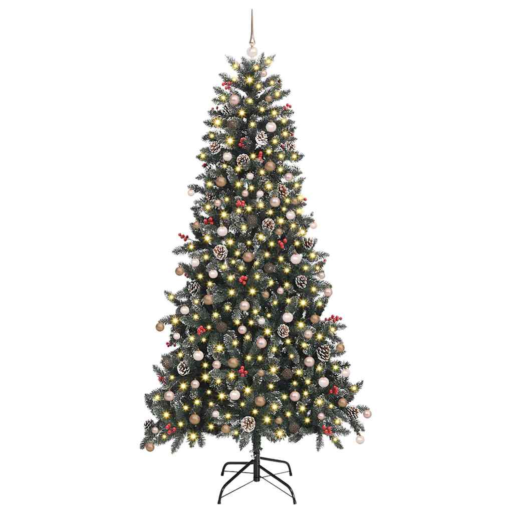 Kunstig juletre med 300 LED grønn 129,5 x 129,5 x 240 cm
