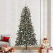 Kunstig juletre med 300 LED grønn 240 cm PVC og plast og stål