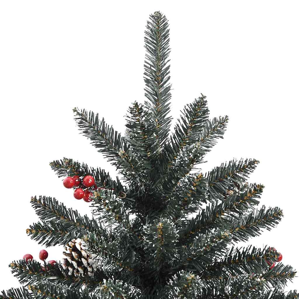 Kunstig juletre med 300 LED grønn 240 cm PVC og plast og stål
