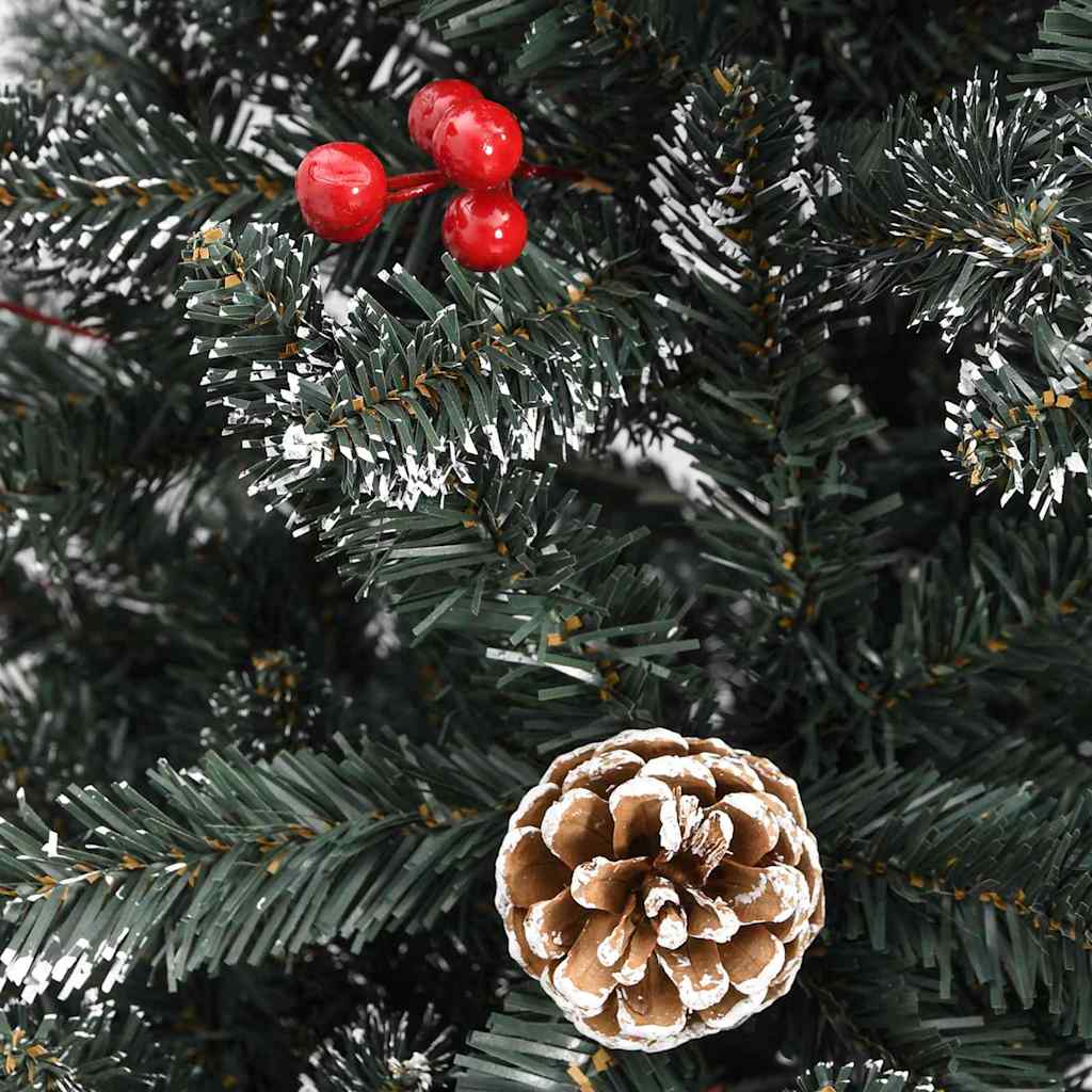 Kunstig juletre med 300 LED grønn 240 cm PVC og plast og stål