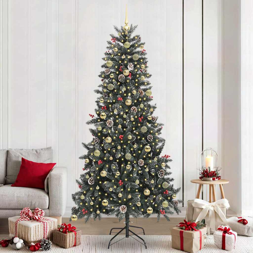 Kunstig juletre med 300 LED grønn 129,5 x 129,5 x 240 cm