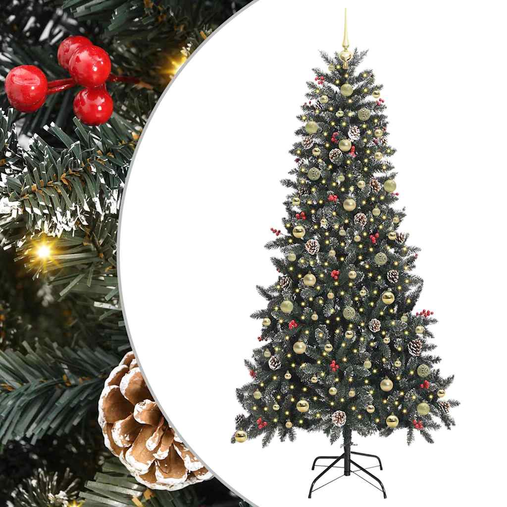 Kunstig juletre med 300 LED grønn 129,5 x 129,5 x 240 cm