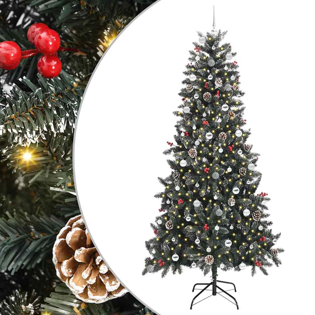 Kunstig juletre med 300 LED grønn 129,5 x 129,5 x 240 cm