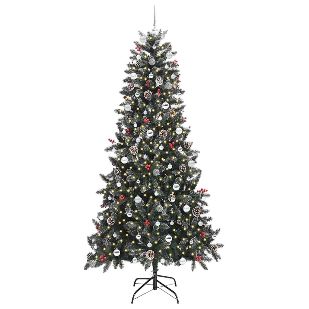 Kunstig juletre med 300 LED grønn 129,5 x 129,5 x 240 cm