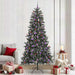 Kunstig juletre med 300 LED grønn 240 cm PVC og plast og stål