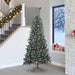 Kunstig juletre med 300 LED grønn 240 cm PVC og plast og stål