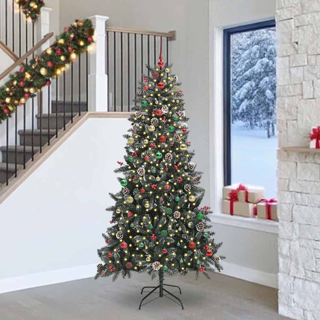 Kunstig juletre med 300 LED grønn 129,5 x 129,5 x 240 cm