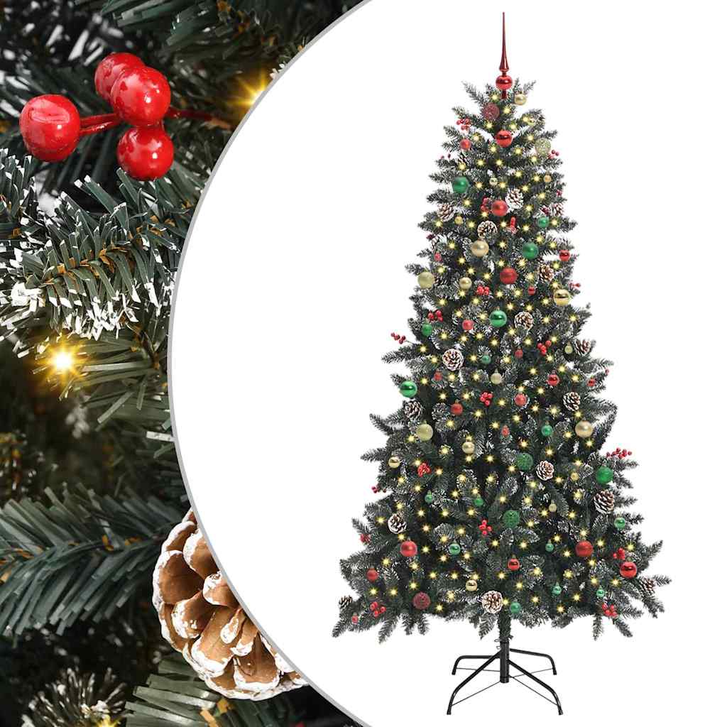 Kunstig juletre med 300 LED grønn 129,5 x 129,5 x 240 cm