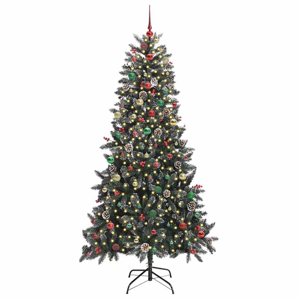 Kunstig juletre med 300 LED grønn 129,5 x 129,5 x 240 cm