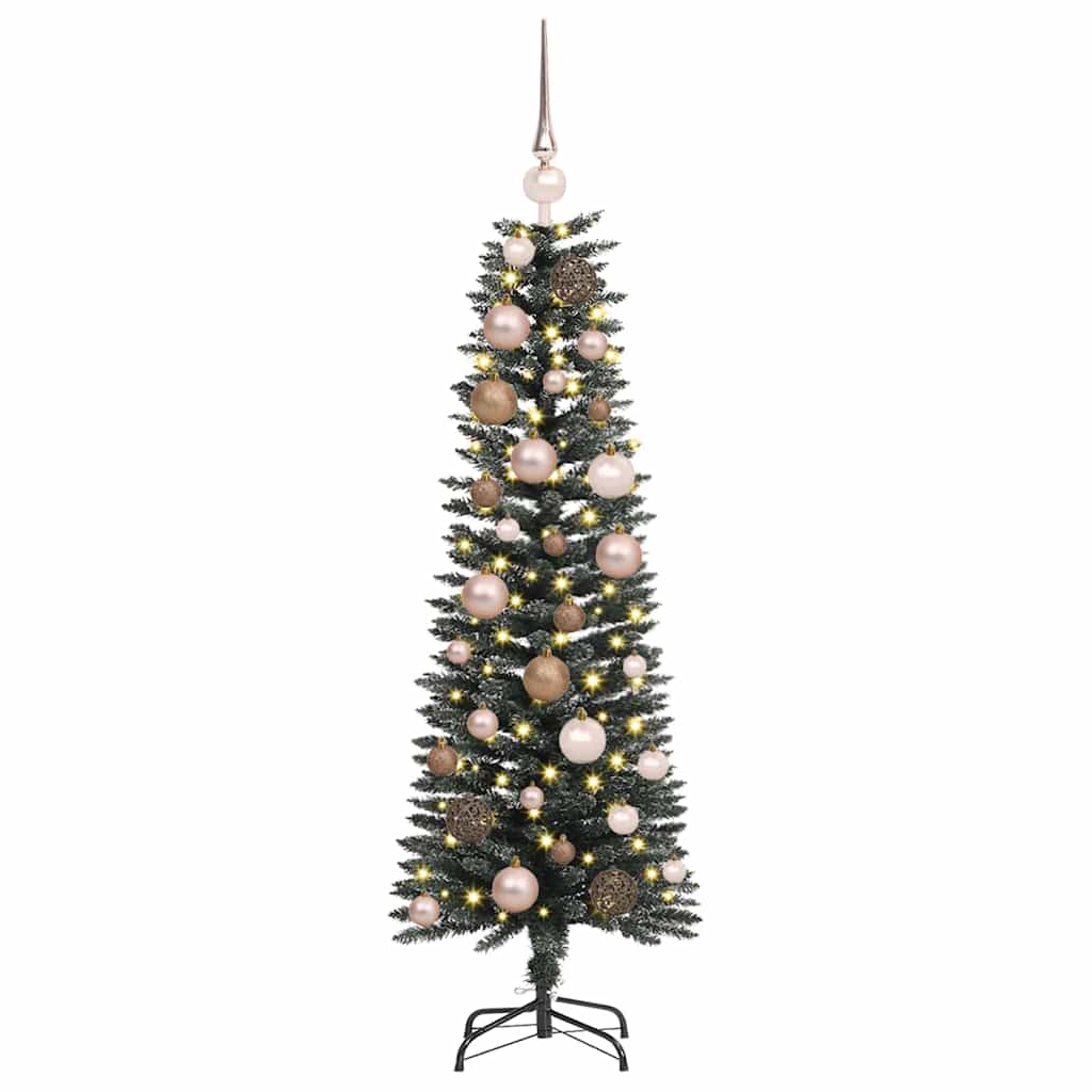 Kunstig juletre med 150 LED grønn 120 cm PVC og plast og stål