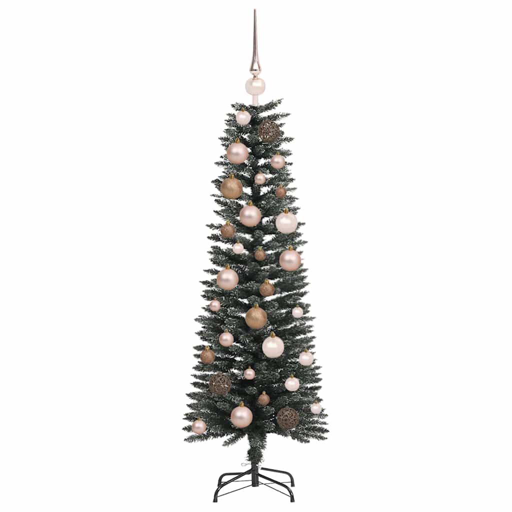 Kunstig juletre med 150 LED grønn 120 cm PVC og plast og stål