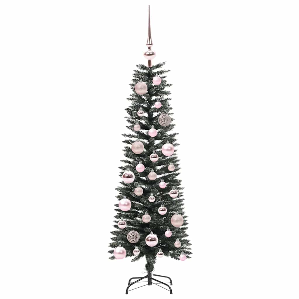 Kunstig juletre med 150 LED grønn 120 cm PVC og plast og stål