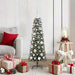 Kunstig juletre med 150 LED grønn 120 cm PVC og plast og stål