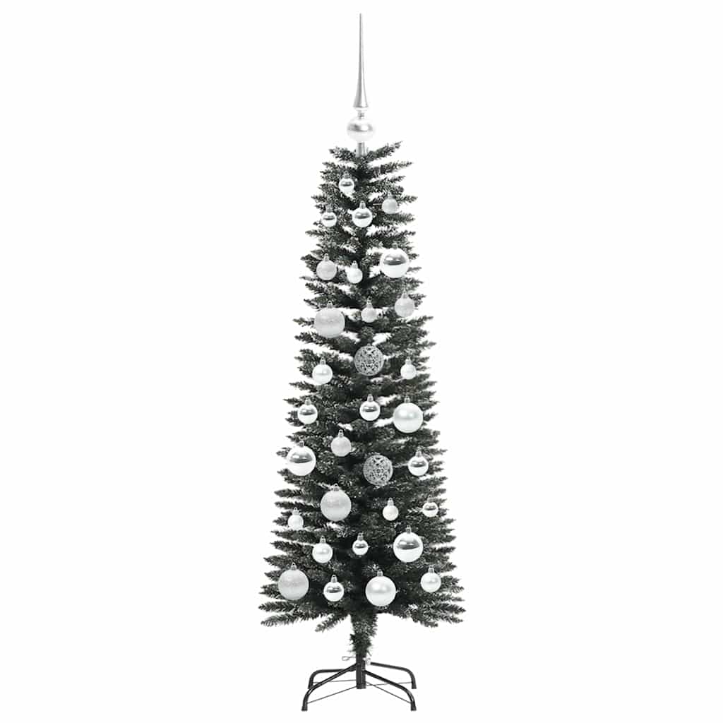 Kunstig juletre med 150 LED grønn 120 cm PVC og plast og stål