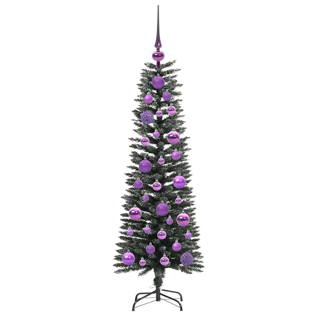 Kunstig juletre med 150 LED grønn 120 cm PVC og plast og stål