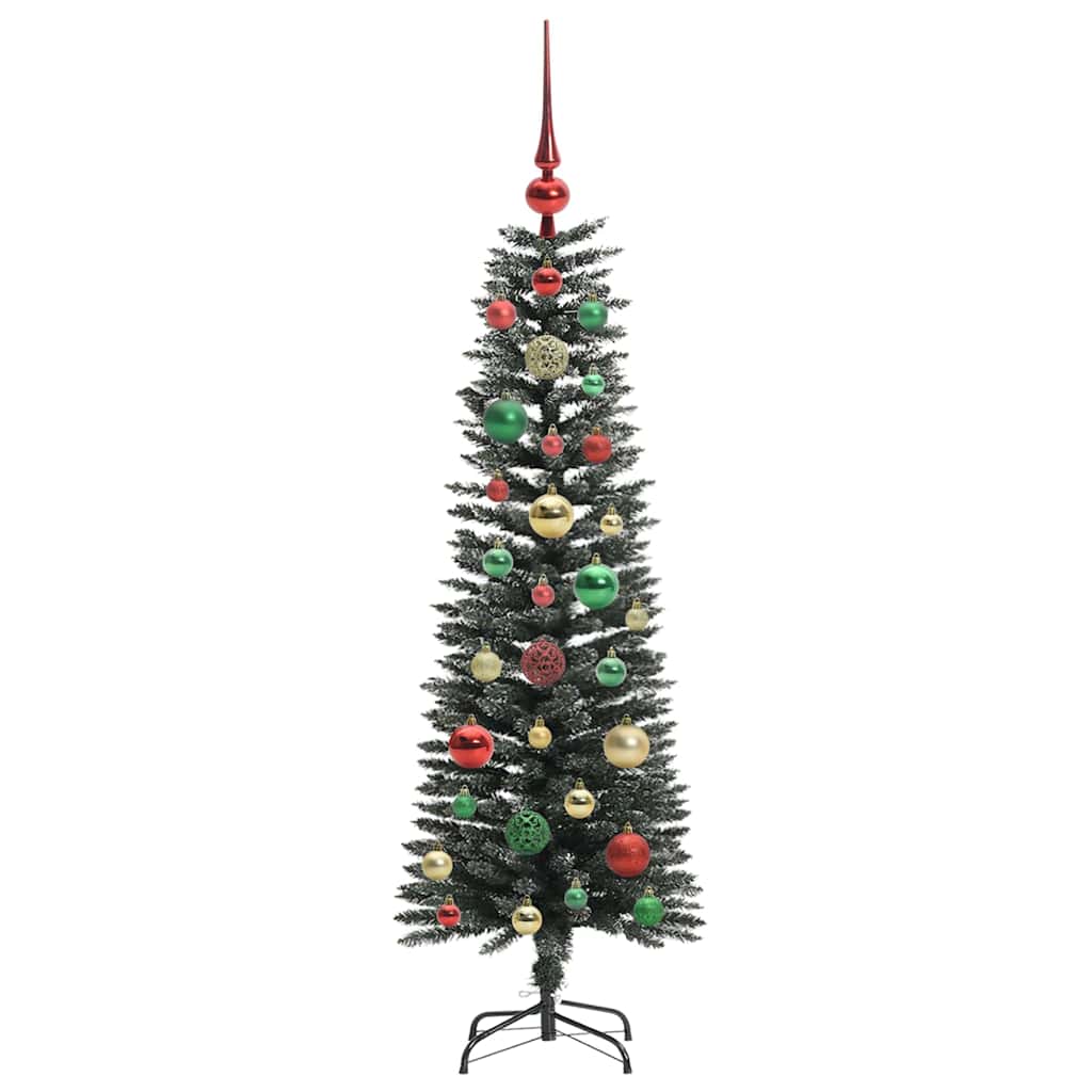 Kunstig juletre med 150 LED grønn 120 cm PVC og plast og stål