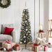 Kunstig juletre med 150 LED grønn 150 cm PVC og plast og stål