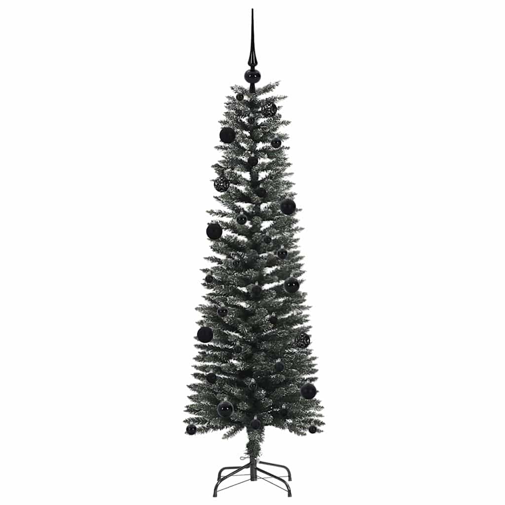 Kunstig juletre med 150 LED grønn 150 cm PVC og plast og stål
