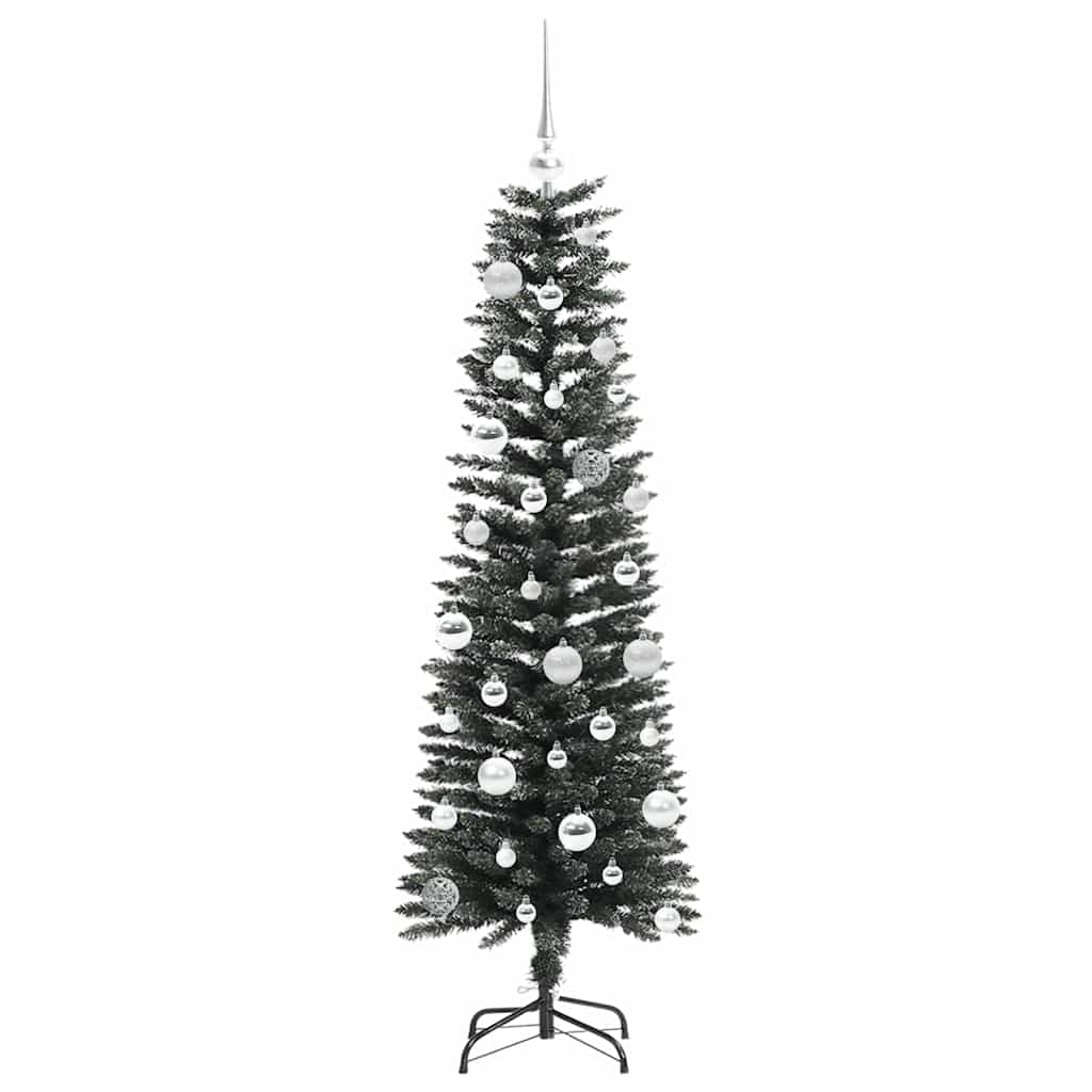 Kunstig juletre med 150 LED grønn 150 cm PVC og plast og stål