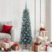 Kunstig juletre med 150 LED grønn 150 cm PVC og plast og stål