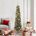 Kunstig juletre med 300 LED grønn 180 cm PVC og plast og stål