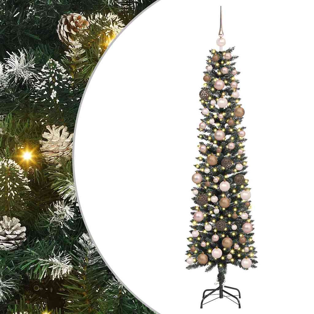 Kunstig juletre grønn 50,5 x 50,5 x 180 cm PVC og plast og stål