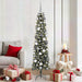 Kunstig juletre med 300 LED grønn 180 cm PVC og plast og stål