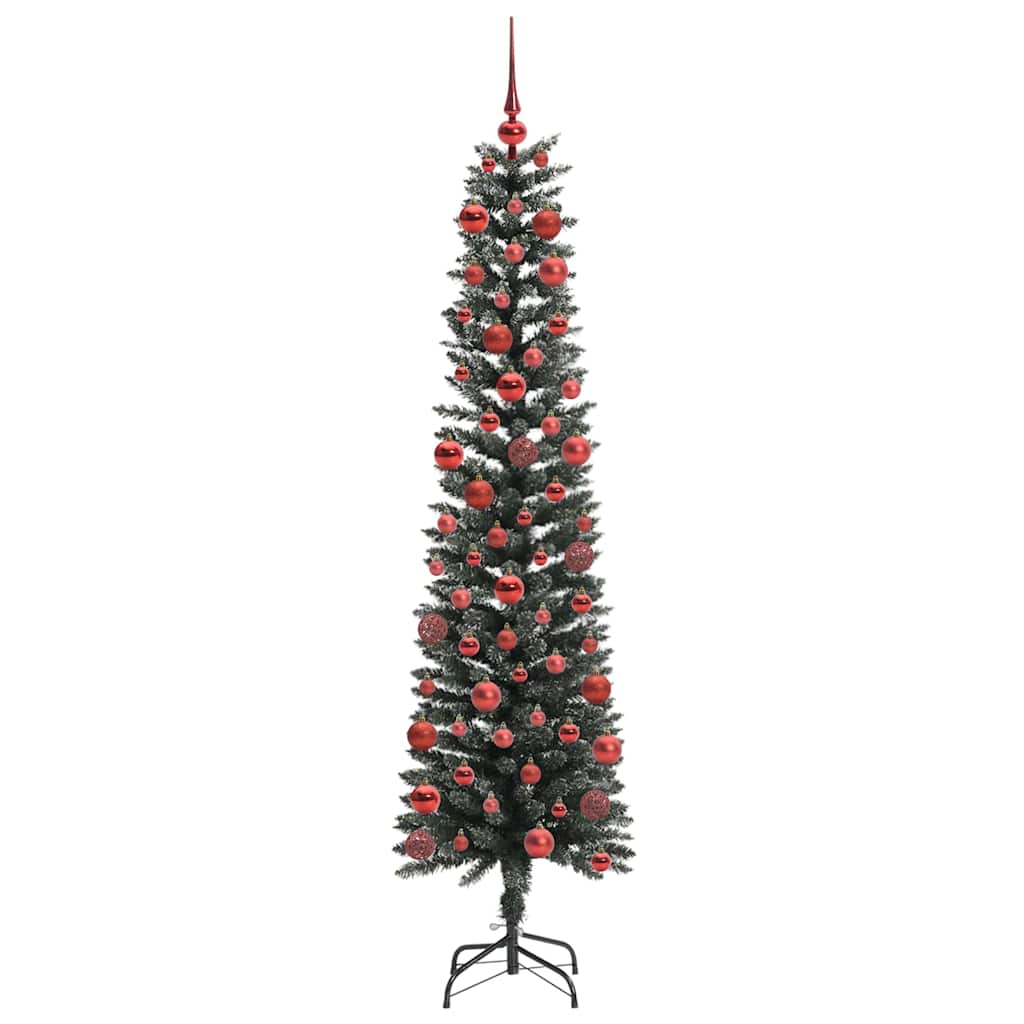 Kunstig juletre grønn 50,5 x 50,5 x 180 cm PVC og plast og stål