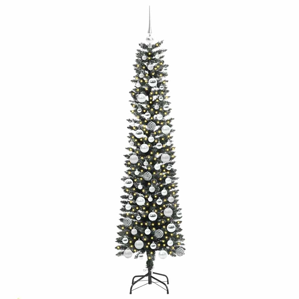 Kunstig juletre grønn 50,5 x 50,5 x 180 cm PVC og plast og stål