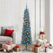Kunstig juletre med 300 LED grønn 180 cm PVC og plast og stål