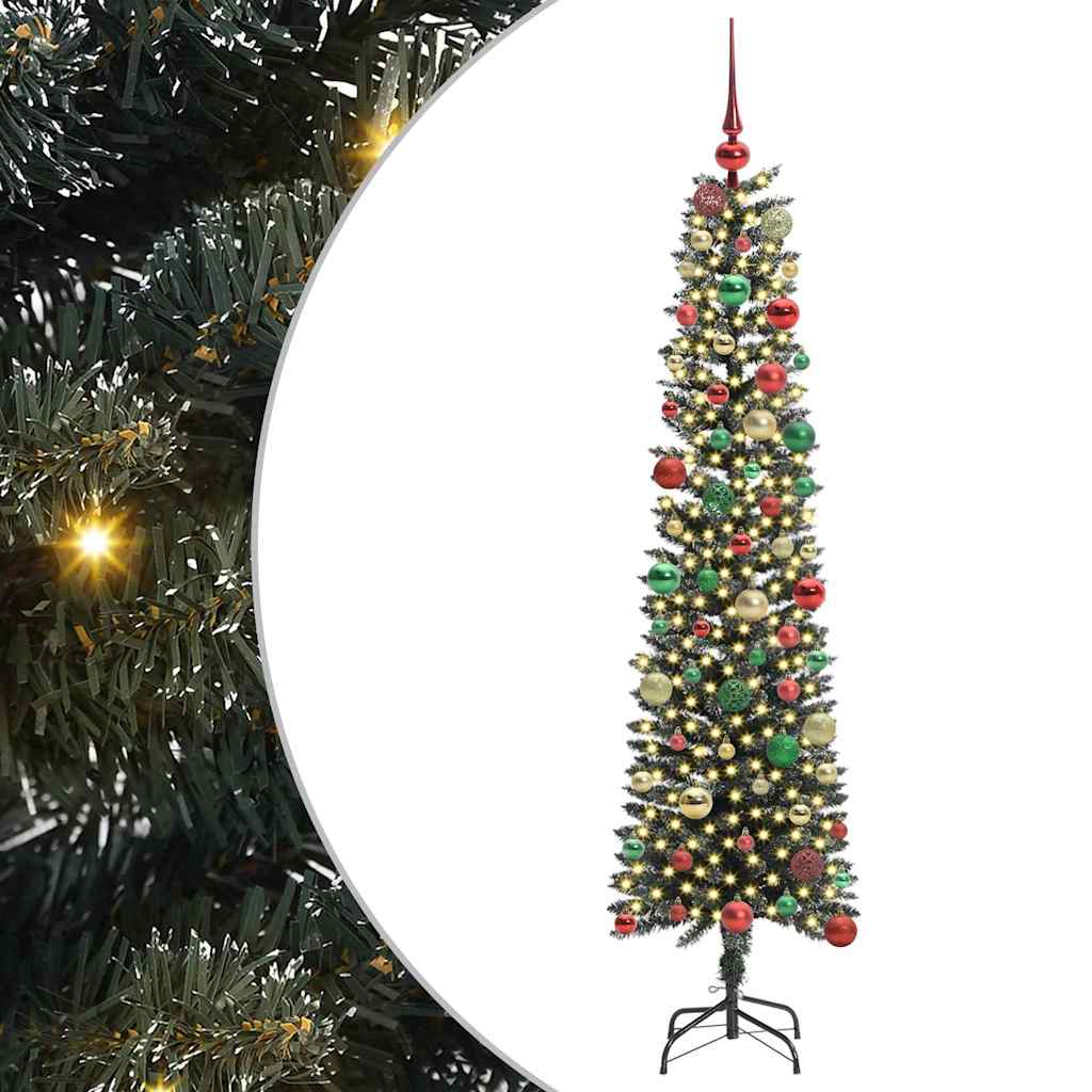 Kunstig juletre grønn 50,5 x 50,5 x 180 cm PVC og plast og stål