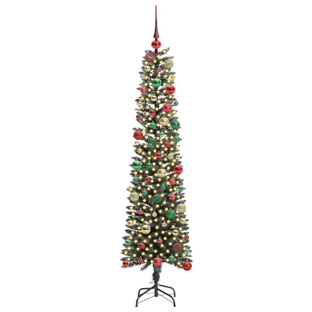 Kunstig juletre grønn 50,5 x 50,5 x 180 cm PVC og plast og stål
