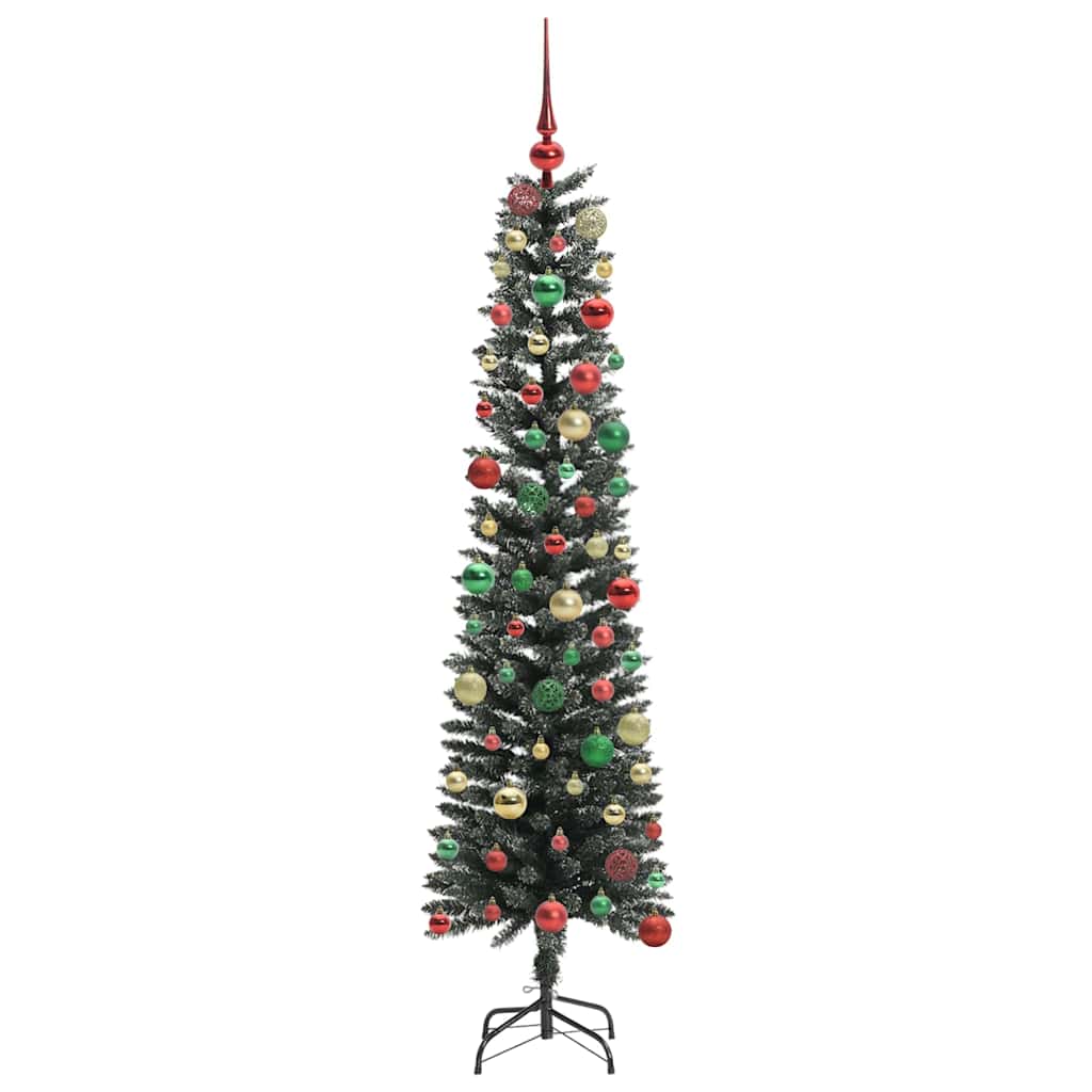 Kunstig juletre grønn 50,5 x 50,5 x 180 cm PVC og plast og stål